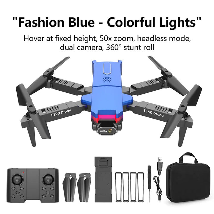 Drone Plegable Con Camara HD F190