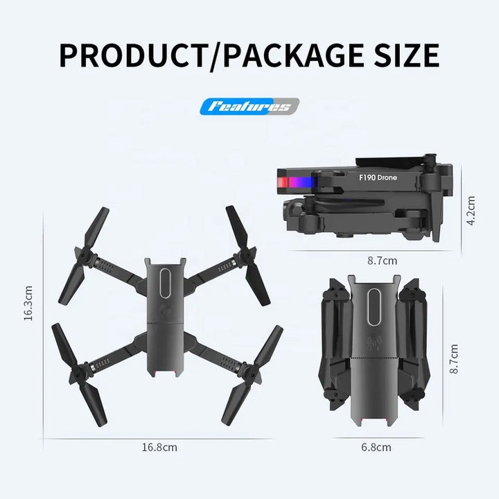 Drone Plegable Con Camara HD F190